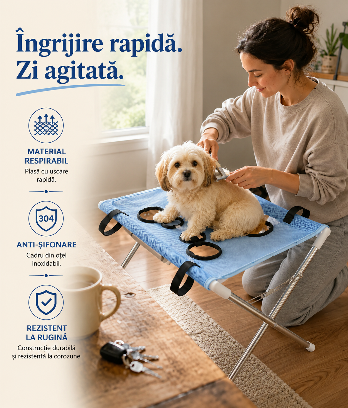PaviBath™ – Suport pentru Baia Câinelui